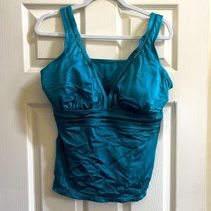 Freshwater teal tankini top